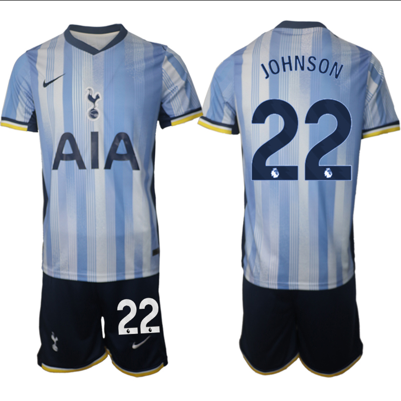 Men 2024-2025 Club Tottenham away Blue #22 Soccer Jersey->tottenham jersey->Soccer Club Jersey